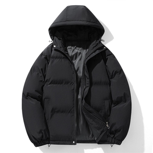 冬装连帽加厚松紧抽绳棉衣棉服男女宽松巨厚实保暖袄子TT902 P82图片