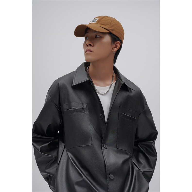 高品质秋款男皮衣夹克工装口袋休闲外套JY01P85,男装夹克,星座1013-1
