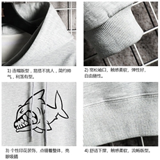 WY2041-P35加绒款-P40纯连帽卫衣男大码运动帽衫宽松薄网格，男装卫衣，电商A040A