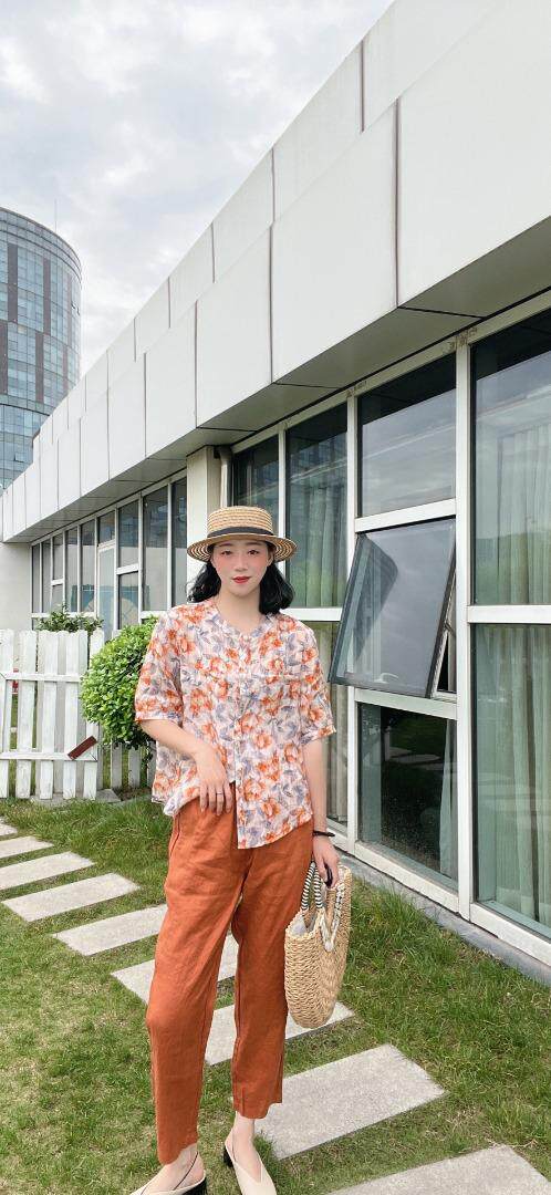 纯苎连衣裙小衫裤子裙子衬衣 时尚风 风淑女风休闲风，女装连衣裙，川哲