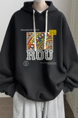 8XL连帽卫衣男大码胖子帽衫大号运动服WY2370-P35，男装卫衣，电商A040