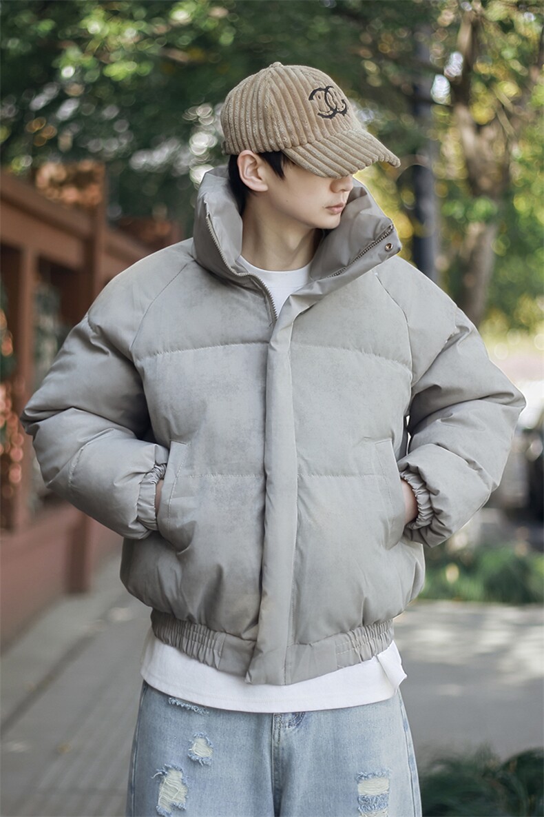 图潮牌撇帅冬季短款棉衣外套立领宽松面包服MY60/P85/118,男装棉衣,星座1412-2