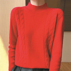 优雅气质女士高领毛衣百搭经典时尚针织衫显瘦修身设计，女装针织衫/毛衣，萱芳婷羊绒