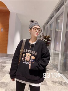 2021冬季复合婴儿绒加厚保暖卫衣图片