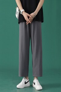 冰丝垂感休闲裤2023新款夏季阔腿九分裤2025-特批20,女装休闲裤,星座718-1