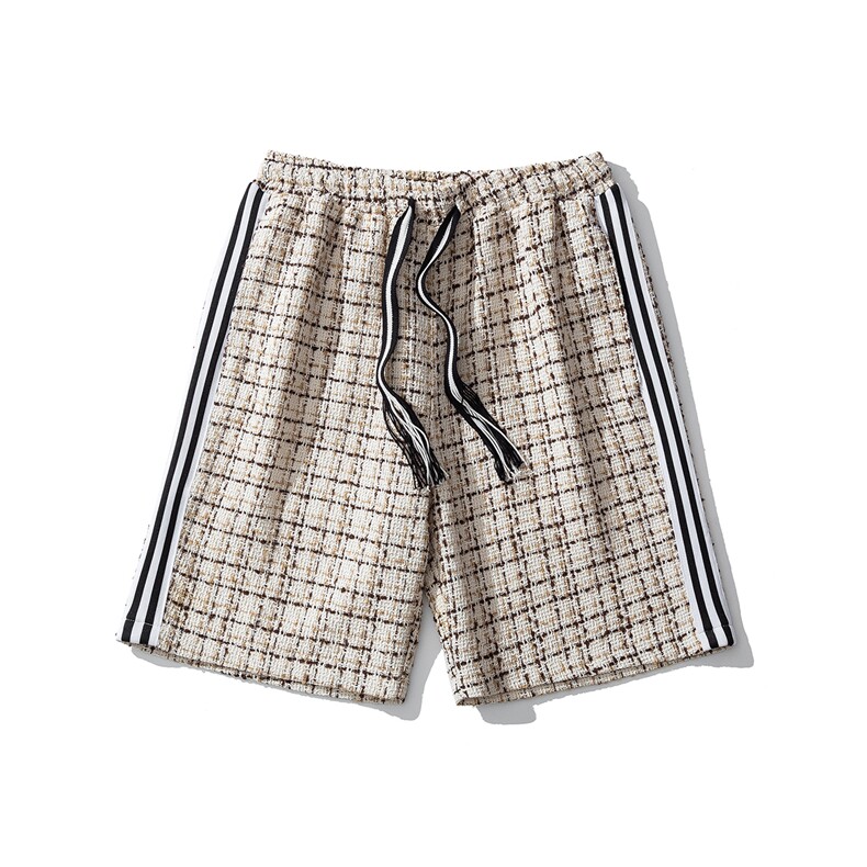 1白底短裤男大码M-5XL中性风男士中裤男潮流五分裤DK8797P40控59，男装牛仔裤，星座226-2