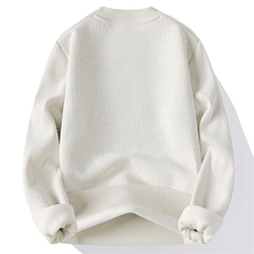 雪花绒圆领加绒加厚卫衣秋冬季一体绒保暖长袖T恤男7238-P35元，男装T恤，星座1706