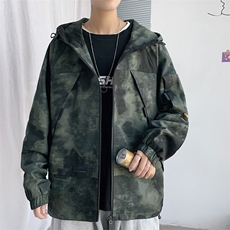 模特-美式复古迷彩外套男夏季ins潮牌工装7035-P68，男装工装外套，电商B380（原B361）