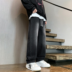 复古渐变牛仔裤男宽松阔腿裤高街休闲长裤子A080-9299-P40控68，男装牛仔裤，电商A080