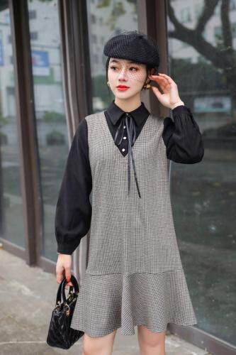 秋季休闲韩版连衣裙，女装连衣裙，千禧宏运