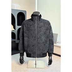 潮牌复古扎染PU皮夹克男外套痞帅立领工装棒球服25XJ55259特批60，男装夹克，电商A042