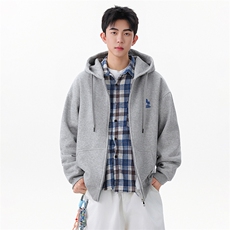 抖音直播供货连帽开衫外套拉链衫A158-WY58-P48，男装卫衣，电商A158