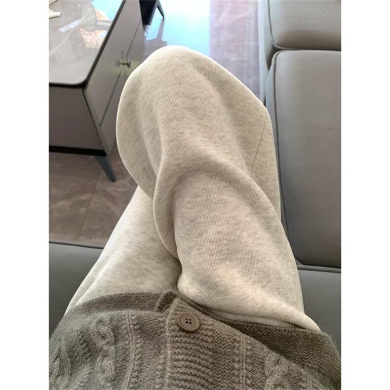 潮流加绒裤男女秋冬2025年新款高腰垂感阔腿裤休闲时尚保暖直筒裤,男装棉衣,星座506A