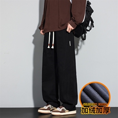 纯棉潮流百搭休闲裤秋冬男士宽松阔腿工装长裤J8030-P45/加绒P55，男装工装外套，星座509