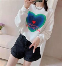 重工爱心卫衣，女装卫衣/绒衫，玫丽梦