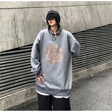 INS美式街头复古美式设计感字母印花宽松百搭圆领卫衣E711-P55，男装卫衣，星座911-2(原星座613-2）