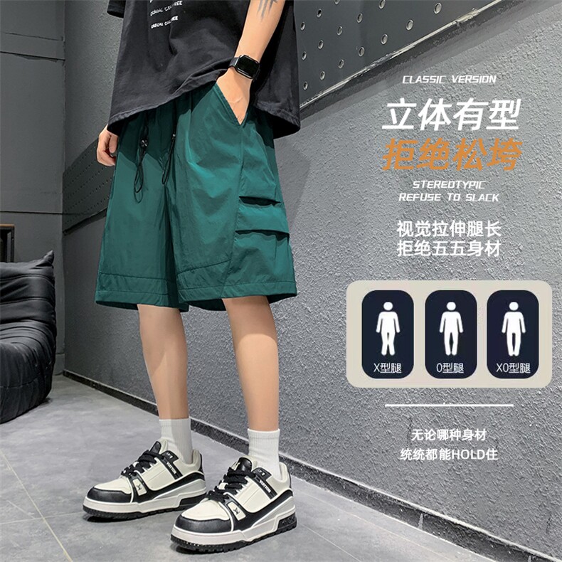 现货 夏季工装短裤男ins潮牌休闲百搭潮流痞帅五分裤D02521-P38图片