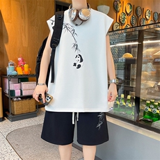 夏季背心短裤套装TZ6126特P38控58，男装牛仔裤，电商A309