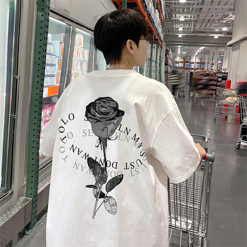 量大优供视频220克美式短袖t恤T2299得物直播有280克品质,男装T恤,电商A486