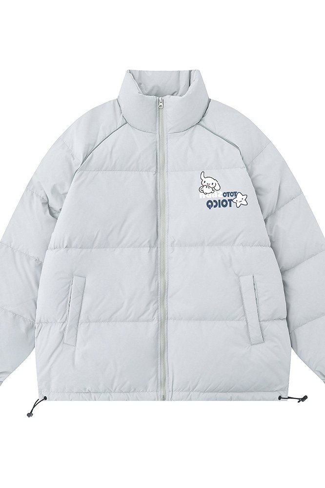 白底新款冬季时尚百搭字母印花加厚羽绒服外套YR63003P225控298,男装羽绒服,电商A268-1