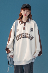 1中性POLO领卫衣情侣女大码M-5XL休闲套头卫衣外套男C7720P55控88图片