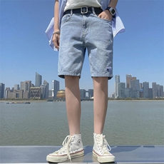 潮流春季牛仔裤男牛仔短裤K0101P37，男装牛仔裤，星座1116-2