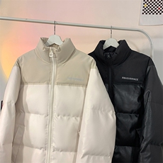 加厚立领棉衣男冬季宽松拼接棉服潮流新款棉袄子A266-P01-P80，男装棉衣，电商A266