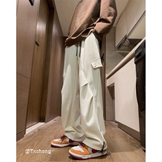 抖音品质春季百搭潮流工装宽松卫裤休闲裤B315-K24026-特P35控68，男装休闲裤，电商B315