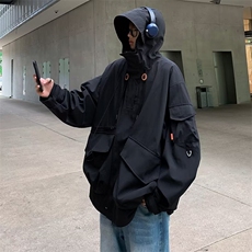 春季美式立体口袋网红外套男工装男士休闲连帽夹克CL98P80，男装夹克，星座1116-2