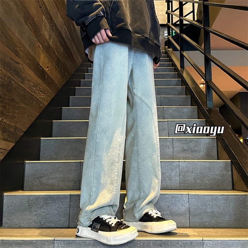XZ616秋季新款设计感毛边牛仔裤TY983M-5XLP55控68,男装牛仔裤,星座512A（原616）