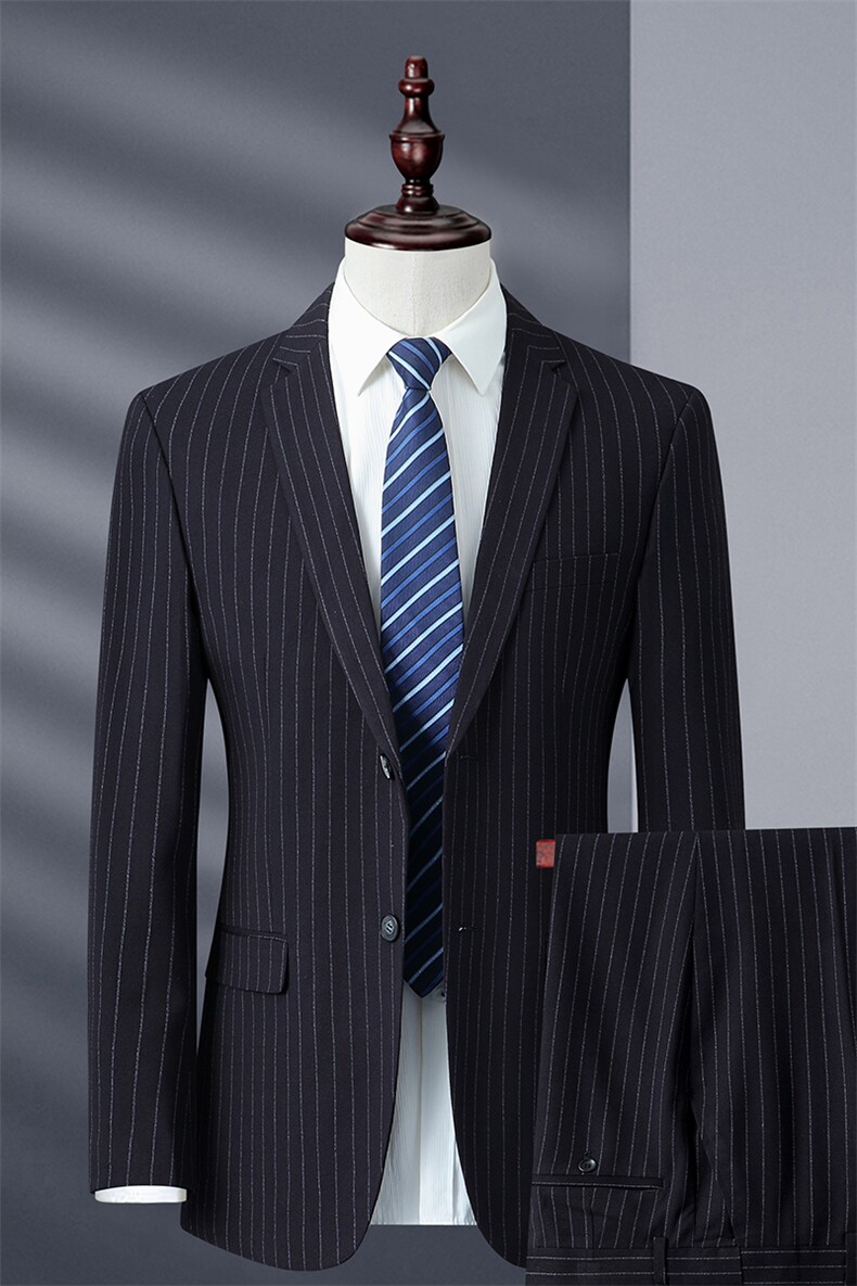 2023秋季中老年男装爸爸宽松西服套装商务休闲西服MNSA8803-P270，男装西服套装，电商B212（原钱塘6029）