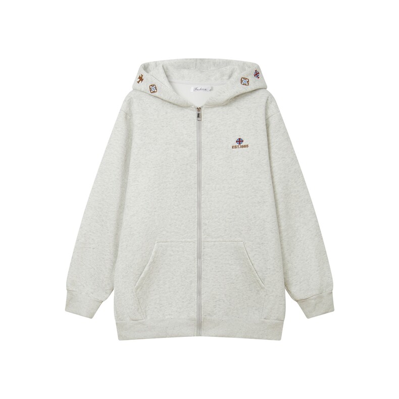 现货-春秋卫衣开衫重磅高品质绣花外套休闲1016-1Y146P70K128,女装短外套,星座1016-1（原电商B408-1）