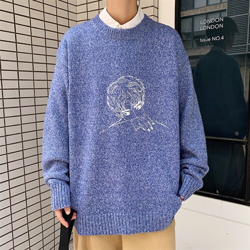 ！2023秋冬男士圆领毛衣百搭潮流加厚保暖针织衫毛线M201P45，男装针织衫/毛衣，电商B220