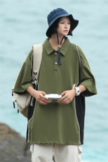露营海电商A188-DP1701-TP45230克32支双纱精梳100棉T恤控75，男装T恤，电商A188