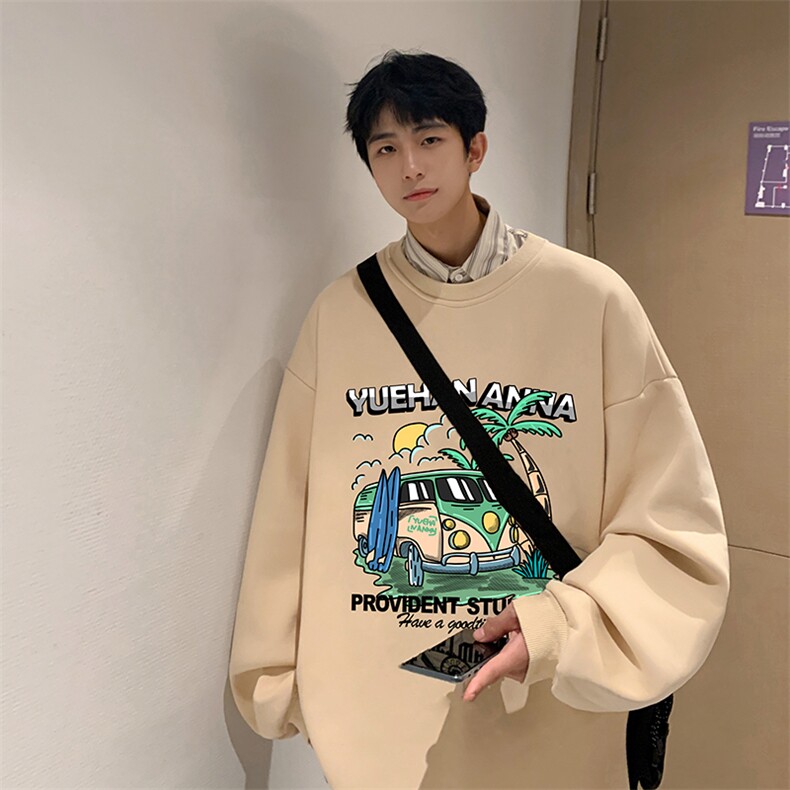 抖音供货、复合重磅360克现货圆领卫衣宽松D223A-YL2346-特P28,男装卫衣,电商019-1