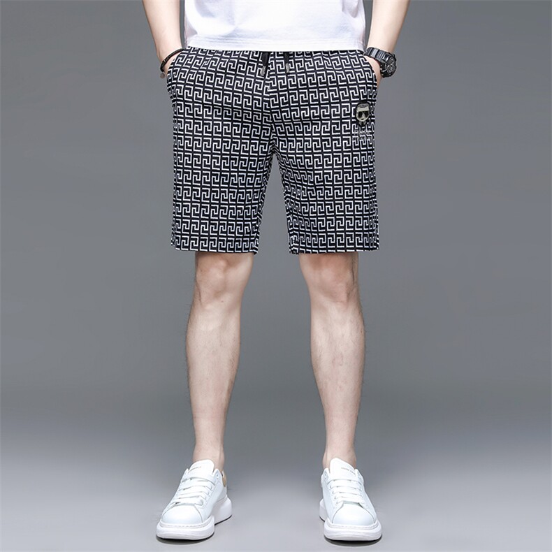 C233507钱塘2020-2夏季新款男士薄款直筒休闲裤时尚潮流短裤P54图片