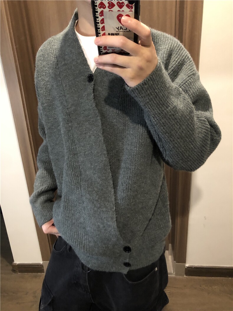 图老钱风慵懒针织衫外套复古百搭松弛感开衫道袍毛衣MF45P65,男装针织衫/毛衣,电商D256