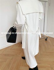 【现货】秋季新品，海军领风衣外套，女装风衣，F/TU