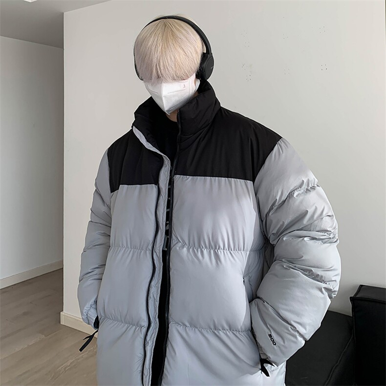经典拼色加厚百搭棉衣外套冬季面包服2321特P90,男装棉衣,电商A309