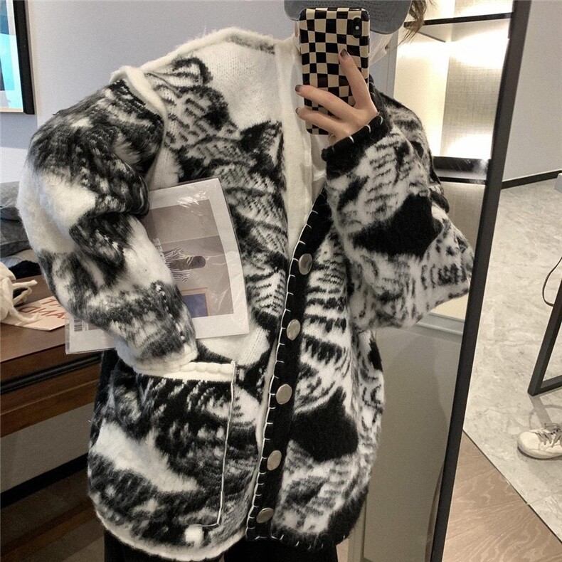 现货秋冬新款绳索大开衫，其它，XTZ style