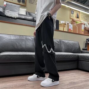 男春季潮流时尚休闲长裤K344P40图片