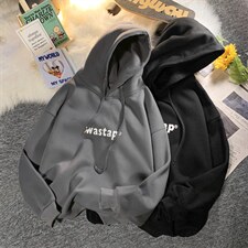 ！22秋季新款宽松大码港风wastap平铺连帽卫衣LW1909-P35控58，男装卫衣，星座508（原C305）