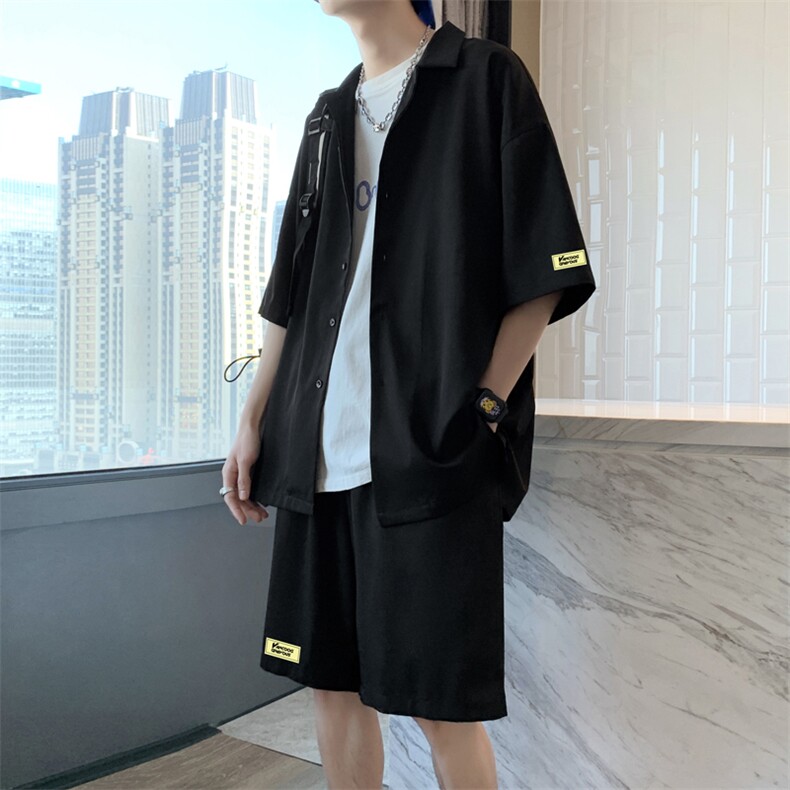 冰丝运动套装男士夏季薄款布标夏装速干休闲运动服TZ006-特批60,男装休闲裤,星座718-1