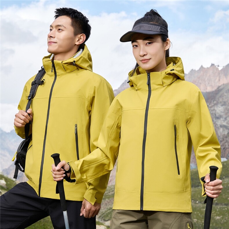 轻量化热封冲锋衣时尚百搭男女通用，男装工装外套，玖雅羊绒