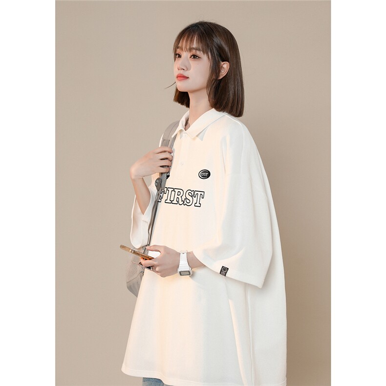 2025夏季新款休闲宽松字母印花青少年短袖polo杉T恤T986/P45控59，男装T恤，电商A148-1