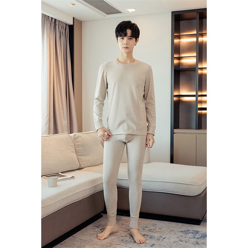 保暖套装男士德绒加厚休闲保暖内衣套装两件套2506-P48,男装休闲套装,星座310B-3