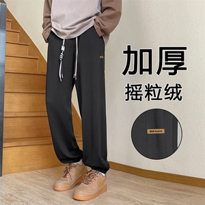 束脚垂顺休闲加绒宽松卫裤子K955-特批-32加绒-42图片