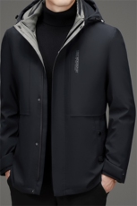 90白鹅绒中老年羽绒服外套男士一衣三穿背部加绒羽绒服外套，男装羽绒服，钱塘723