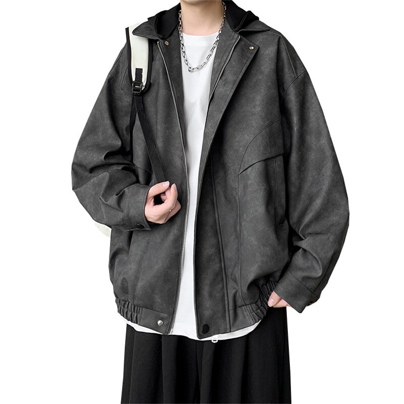 春季皮衣美式潮牌青少年百搭夹克情侣春装外套XZ102B-1-JK2565P85,男装夹克,星座102B-1