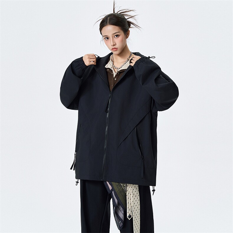 秋季新款现货连帽夹克男冲锋衣上衣外套DSA157B-JK7986-特P66,男装夹克,电商A157B